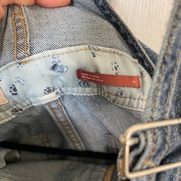 Anthropology Pilcro The Lex Denim Overalls - in Leopard Side - Picture 6 of 8